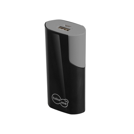 _Przenośny akumulator TAKE ME 5000 mAh black+gray