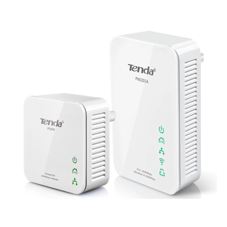 TENDA Adapter sieciowy + wzmacniacz sygnału PW201A+P200  300Mbps