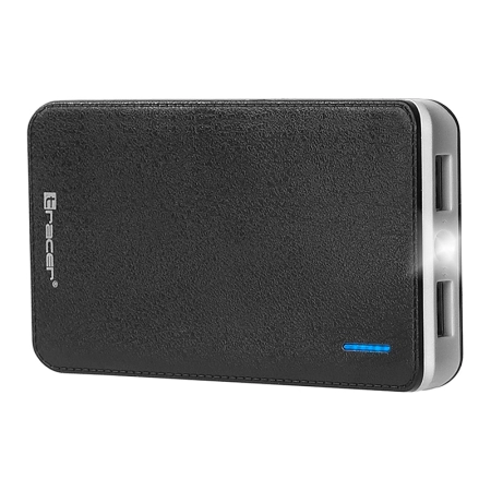 _Przenośny akumulator TRACER 8000 mAh polymer black/grey