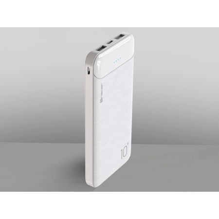 Power bank TRACER 10000 mAh slim WH biały