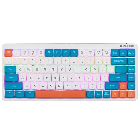 Klawiatura mechaniczna Tracer FINA 84 White/Blue (Outemu Red Switch)