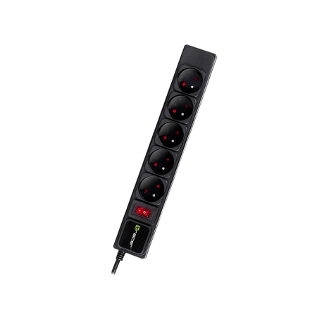 Listwa zasilająca TRACER PowerGear 5 m Black (5 gniazd)