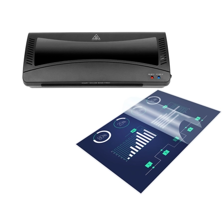 Laminator TRACER TRL-A4 + folie laminacyjne (100 sztuk, A4, 75 mik)