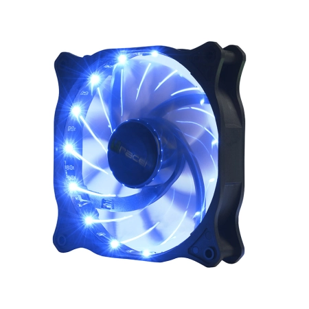 Wentylator LED 12cm Blue