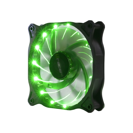 Wentylator LED 12cm Green