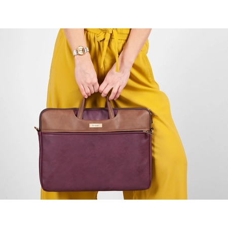 Torba na notebooka 15,6" Tracer -  Burgundy PU leather