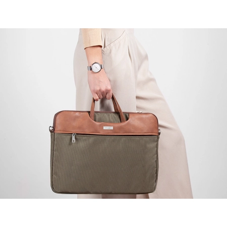 Torba na notebooka 15,6" TRACER - Green PU leather