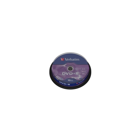 DVD+R VERBATIM 16x Cake10 Matte Silver 43498