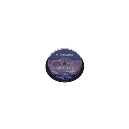 DVD+R VERBATIM DL 8,5GB 8x Cake10 43666