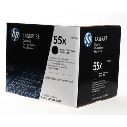HP Toner nr 55XD CE255XD Black 2pack