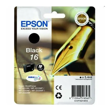 Epson Tusz WF2010 T1621 Black 5,4ml 175 stron