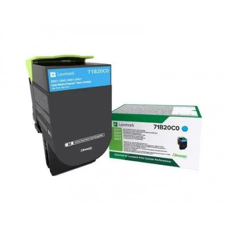 Lexmark Toner 71B20C0 Cyan 2,3K CS317dn, CS417dn, CS517de, CX317dn, CX41