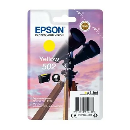 Epson Tusz 502 Stylus T02V44 Yellow 3.3ml