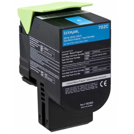 Lexmark Toner 70C20C0 Cyan 1K 702C CS310dn, CS310n, CS410dn, CS410dtn,