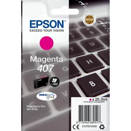 Epson Tusz WF-4745 C13T07U340 Mag. 407XL 1900 stron  20,3ml