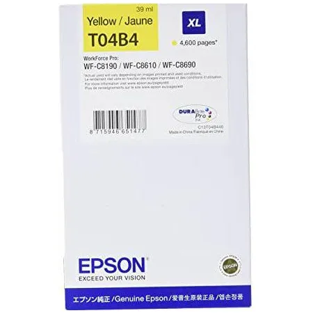 Epson Tusz T04B4 XL Stylus Yellow 4,6K 4600stron
