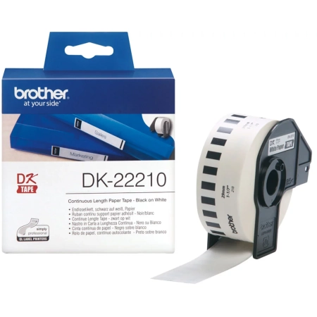 Brother Taśma DK-22210 29mm x 30.48m biała