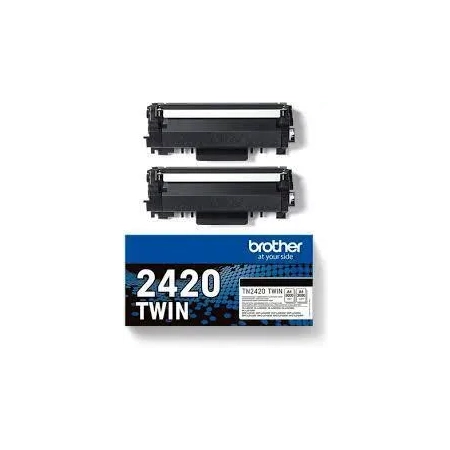 Brother Toner TN-2420TWIN Black 2 X 3K