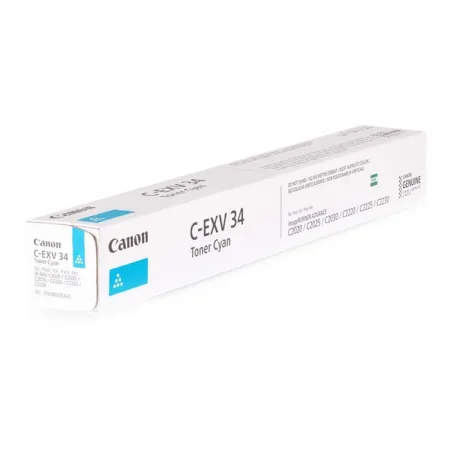 Toner Niebieski Oryginał Canon C-EXV34C 3783B002 do C2020 C2025 C2030 iRC2020 iRC2025i iRC2030 19K