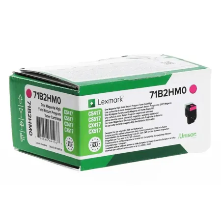 Toner Czerwony Oryginał Lexmark 71B2HM0 do CS417dn CS517de CX417de 3.5K