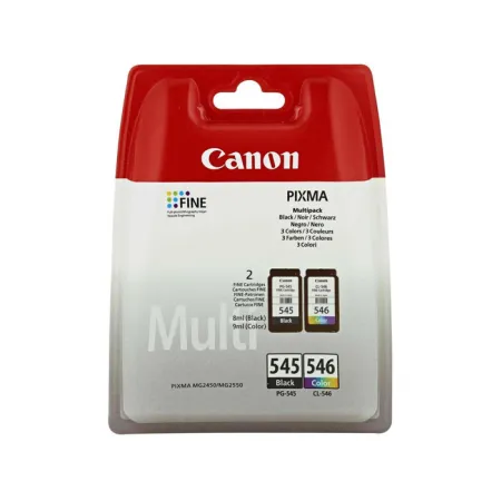 Tusz Zestaw CMYK Oryginał Canon PG-545 8287B005 CL-546 do IP2820 IP2850 MG2440 17ml