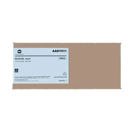Toner Czarny Oryginał Konica Minolta TNP58 AADY011 do 3602P 15K