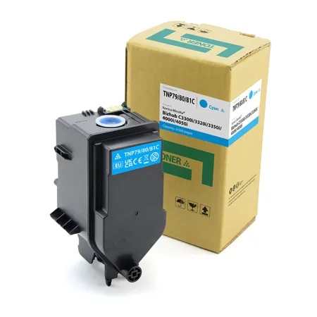 Toner Niebieski Zamiennik Konica Minolta TNP81C AAJW451 AAJW4D2 do C3300i C3301i C4000i 9K Cartridge Web
