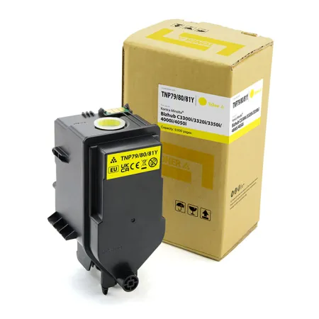 Toner Żółty Zamiennik Konica Minolta TNP79Y AAJW250 AAJW2D0 do C3350i C3351i C4050i 9K Cartridge Web
