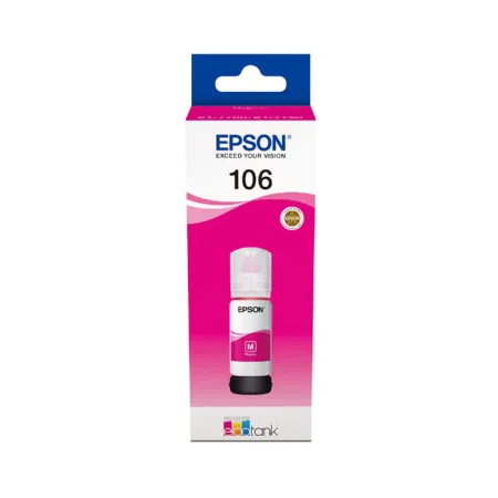 Oryginalny Tusz w butelce Magenta Epson 106 (T00R3, C13T00R340)