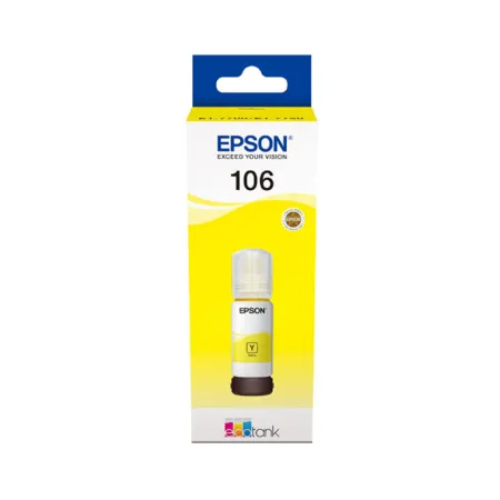 Oryginalny Tusz w butelce Yellow Epson 106 (T00R4, C13T00R440)