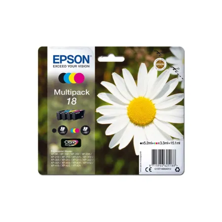 Tusz Zestaw CMYK Oryginał Epson T1806 C13T18064012 do XP33 XP102 XP202 15.1ml