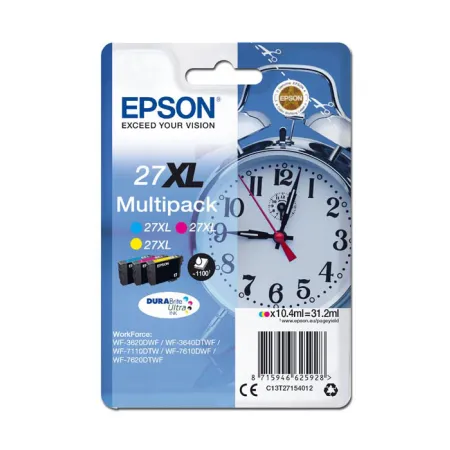 Tusz Trójkolorowy Oryginał Epson T2715 C13T27154012 27XL do WF3620 WF7110DTW WF7210DTW 31.2ml