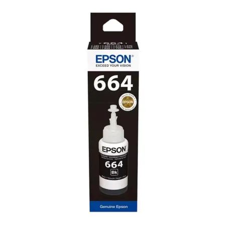 Tusz Czarny Oryginał Epson C13T66414A T6641 do L100 L110 L120 70ml
