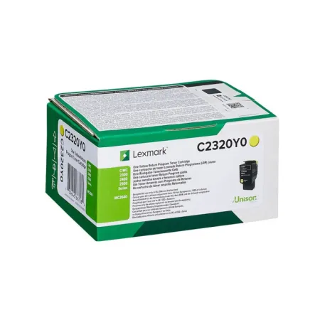 Toner Żółty Oryginał Lexmark C2320Y0 do C2325dw C2425dw C2535dw 1K