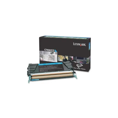 Toner Niebieski Oryginał Lexmark C746A1CG do C748 7K