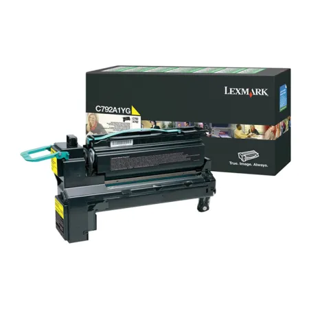 Toner Żółty Oryginał Lexmark C792A1YG do X792 6K