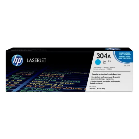 Oryginalny Toner Cyan HP Color LaserJet CP2025, CM2320 (304A CC531A)