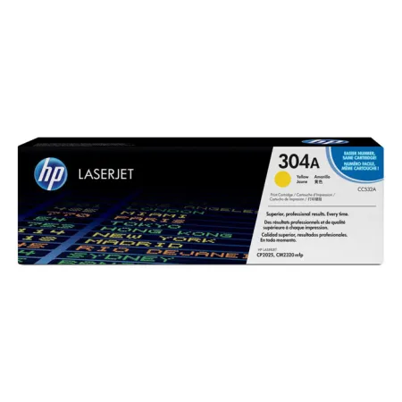 Toner Żółty Oryginał HP CC532A 304A do CM2320 CP2025 2.8K