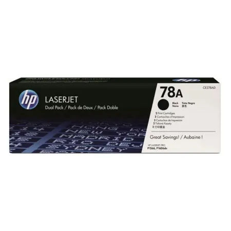 Oryginalny Toner Czarny HP LaserJet Pro M1536, P1566, P1606 (78A CE278AD) (DWUPAK)