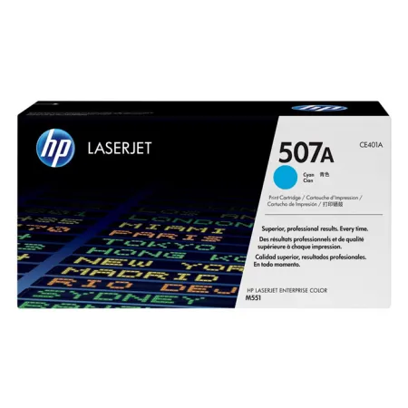 Toner Niebieski Oryginał HP CE401A 507A do LaserJet 500 M551 M575 6K