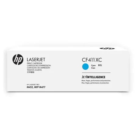 Oryginalny Toner Cyan HP Color LaserJet Pro M377, M452, M477 (410XC CF411XC), kompatybilne z CF411X