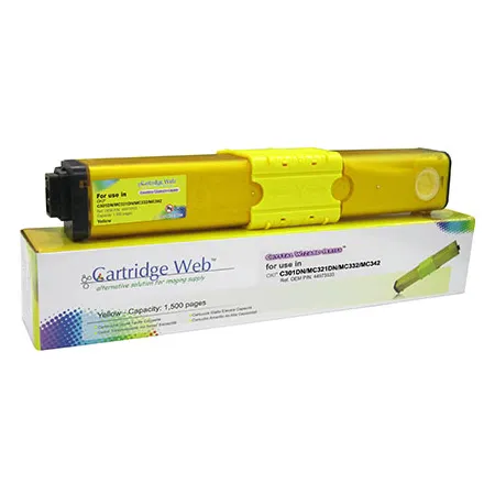 Toner Żółty Zamiennik OKI 44973533 do C301 C301dn C321dn MC332dn 1.5K Cartridge Web