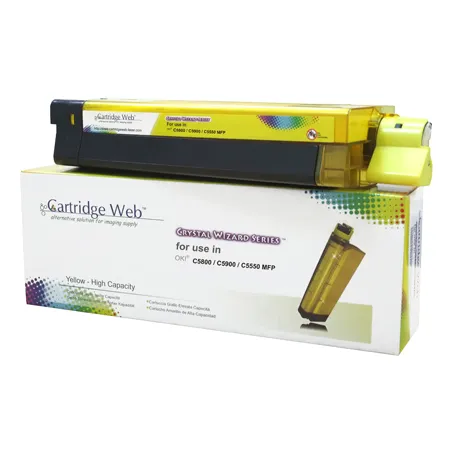 Toner Żółty Zamiennik OKI 43324421 do C5800 C5900 C5550 5K Cartridge Web