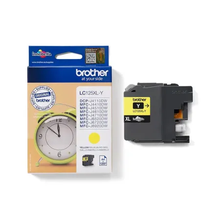 Tusz Żółty Oryginał Brother LC125XLY do DCP-J4110DW DCP-J4110W MFC-J4310DW 10.8ml
