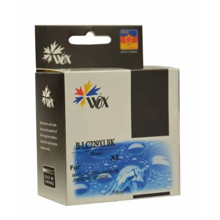 Tusz Czarny Zamiennik Brother LC-229BK LC229XLBK do MFC-J5320DW MFC-J5620DW MFC-J5625DW 58ml Wox