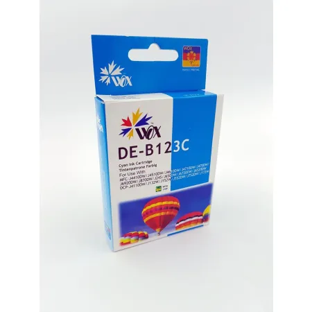 Tusz Niebieski Zamiennik Brother LC-123C LC-121C do DCP-J132W DCP-J152W DCP-J552DW 15ml Wox