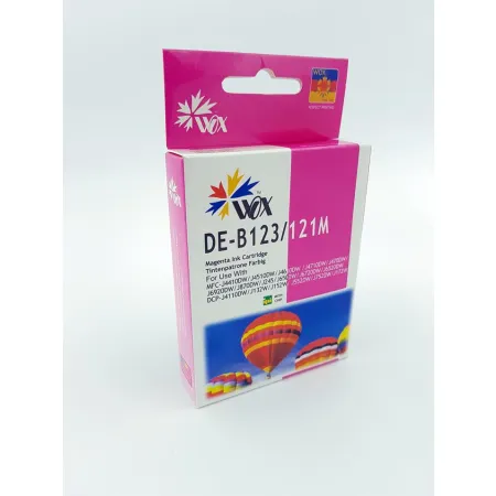 Tusz Czerwony Zamiennik Brother LC-123M LC-121M do DCP-J132W DCP-J152W DCP-J552DW 15ml Wox