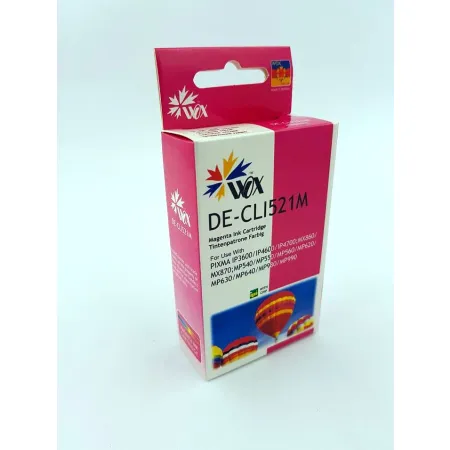 Tusz Czerwony Zamiennik Canon CLI-521M do iP3600 iP4600 iP4700 13ml Wox