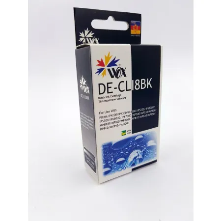 Tusz Czarny Zamiennik Canon CLI-8BK do iP4200 iP4300 iP4500 14ml Wox