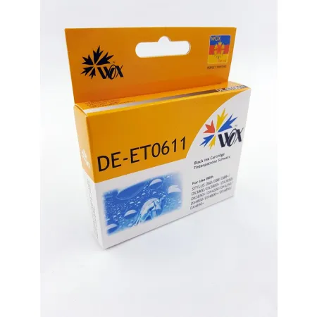 Tusz Czarny Zamiennik Epson T0611 C13T06114010 do D68 D88 DX3800 12ml Wox